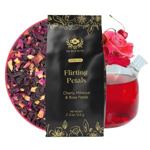 MyRoyalte Rose Petals Herbal Loose Leaf Tea High Caffeine