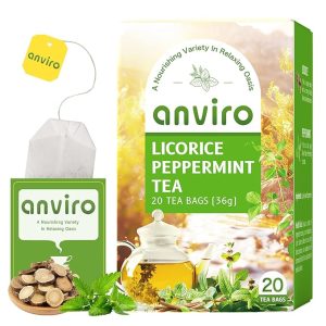 Licorice Mint Tea Bags Caffeine Free Licorice Root Tea Bags 20 Counts