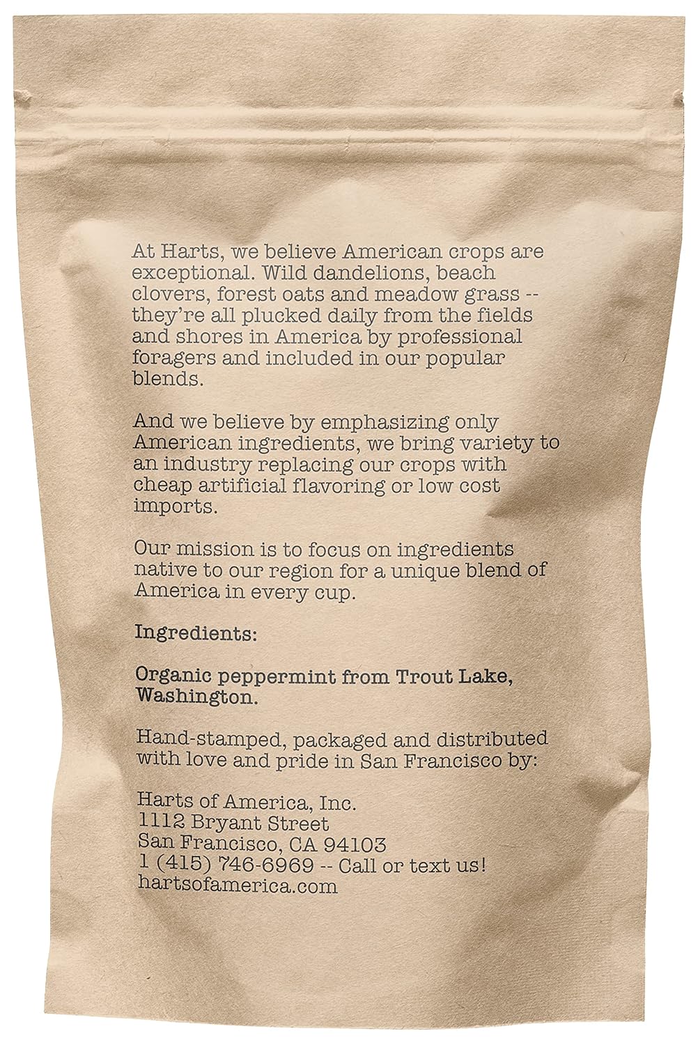 Organic Peppermint 15-20 Servings Eco Conscious Zip Pouch Caffeine Free 0.88 Ounce Small - Image 3