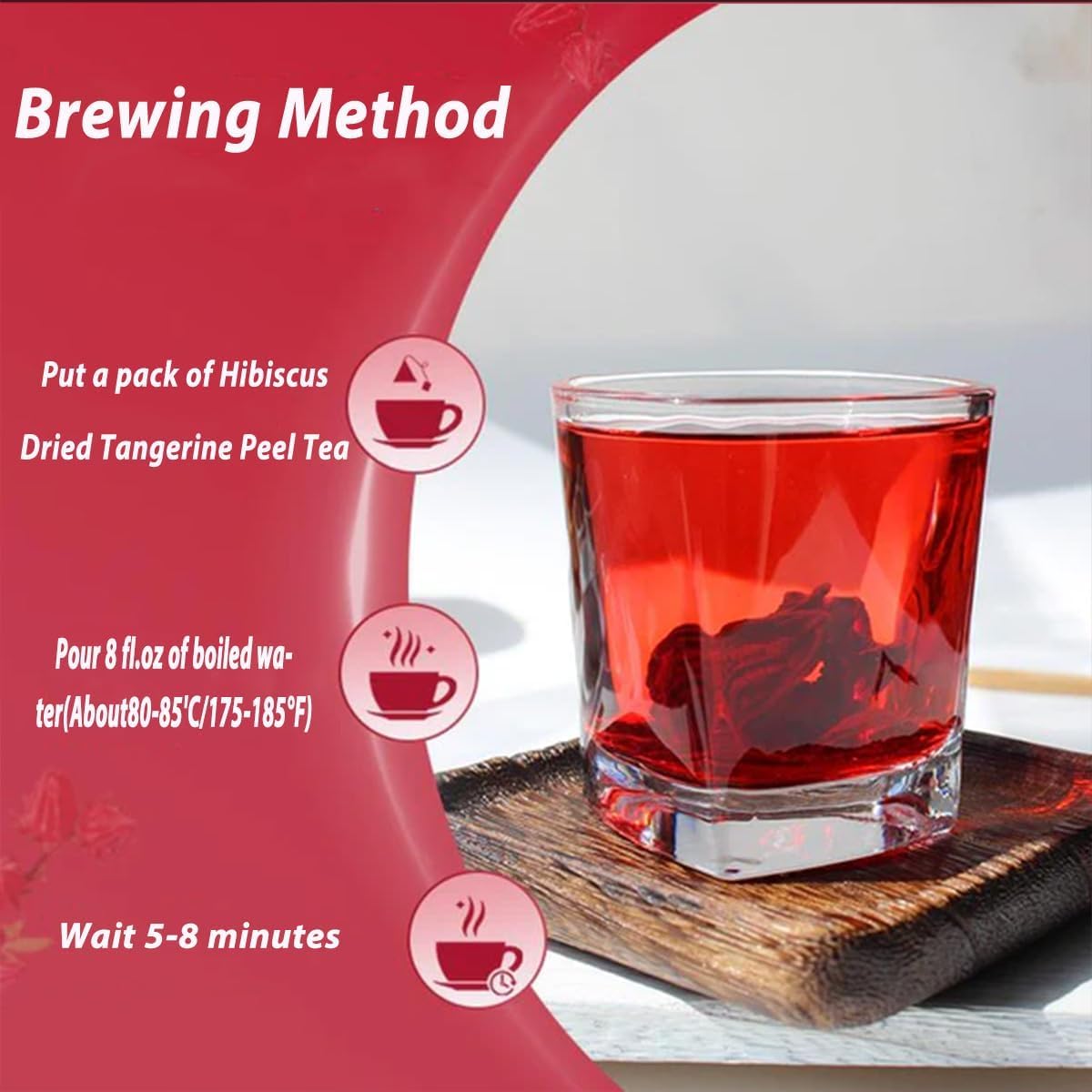 200g Hibiscus Tea For High Blood Pressure 20Bag - Image 3