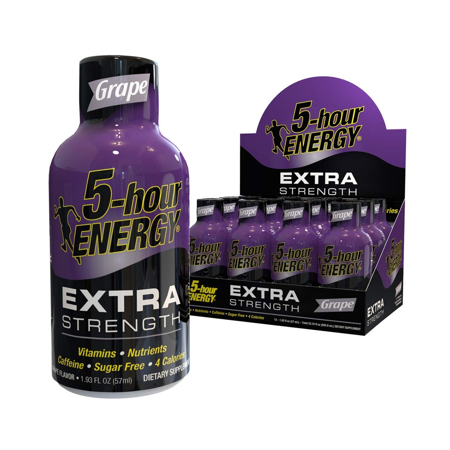 5-hour ENERGY Shot, Extra Strength, Grape Flavor, 1.93 Ounce - Image 2