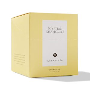 Art of Tea Organic Egyptian Chamomile Tea Bags Naturally Caffeine Free 12 Count Sampler Box