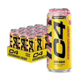 C4 Smart Energy Drink Pink Lemonade 16oz/12pk Case