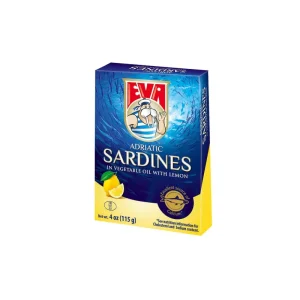 Eva Adriatic Sardines in Vegetable Oil with Lemon 100gr