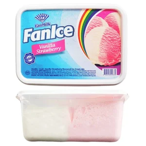 FanIce Ice Cream Vanilla & Strawberry | 2L