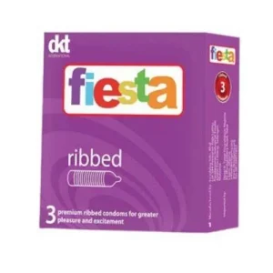 Fiesta Ribbed Premium Condoms 3’S (1pcs)