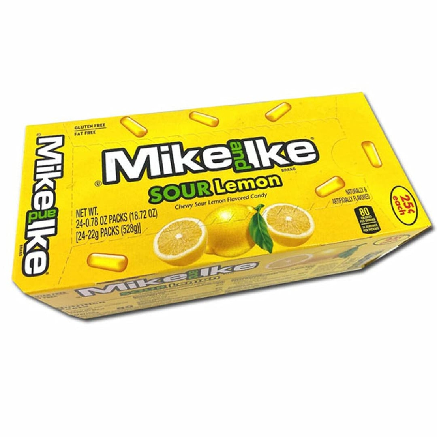Mike and Ike Candies, Sour Lemon Flavor, 0.78 oz. each, Pack of 24 - Image 2