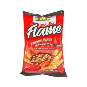 MIAOW MIAOW FLAME PRAWN CRACKER KOREAN SPICY 50G