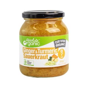 Organic Ginger & Turmeric Sauerkraut 350g **
