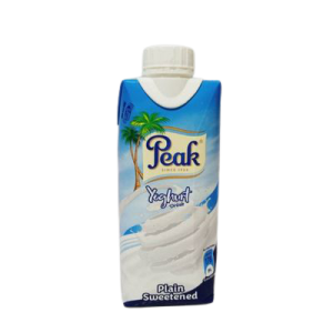 Peak yoghurt Drink Plain Sweetened – 315ml x 12