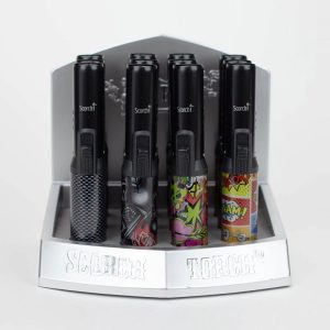 Scorch #61664 Torch Pencil Ass Black-Graffiti & Leaf Designs 12ct