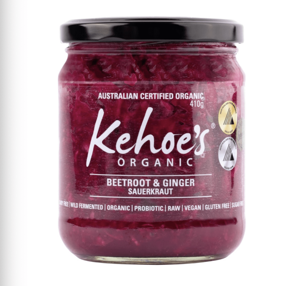 KEHOE’S Organic Sauerkraut BEETROOT GINGER 410g - Image 2