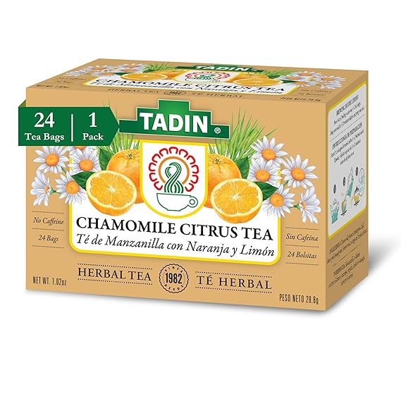 Tadin Chamomile Citrus Herbal Tea 24 Tea Bags - Image 2
