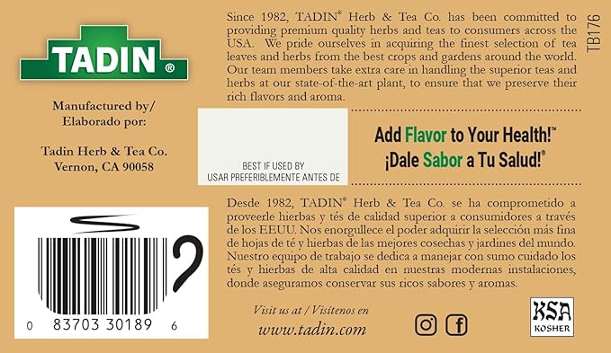 Tadin Chamomile Citrus Herbal Tea 24 Tea Bags - Image 4