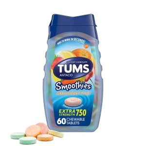 Tums Smoothie Assorted Fruit 60ct 6pk