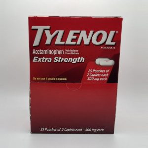Tylenol Extra Strength Caplets 500mg 2ct /25pouches