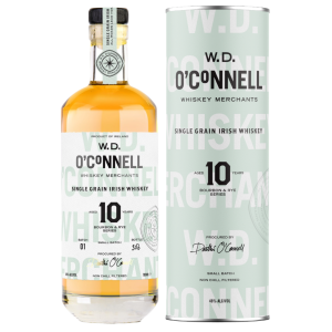 W.D. O’Connell – 10 Year Old – Bourbon & Rye Series – Single Grain Irish Whiskey (48% ABV, 700 mL)