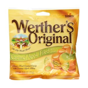 Werthers Original Filled Hard Candy Rolls Caramel Apple 2.65oz Box