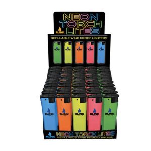 Blink Wind Proof Neon Torch Lites 50ct