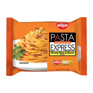 Nissin Pasta Cheesy Ham & Bacon 60g