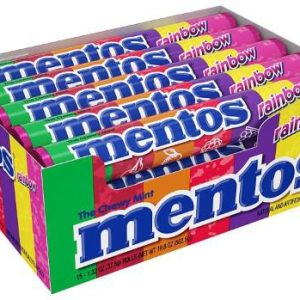 Mentos Rainbow Rolls 15 Count 1.32 Ounce Tray