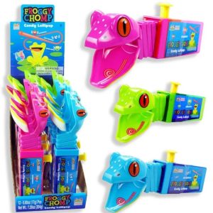 Kidsmania Froggy Frog Chomp Candy Lollipop 12 ct