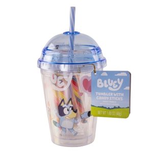 Galerie Bluey Mini Dome Tumbler Cup & Candy Sticks 6.5″