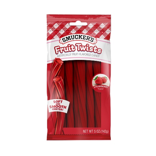 Frankford Smuckers Strawberry Fruit Twist Candy 5 oz 12 ct - Image 2