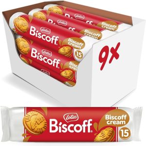 Biscoff Sandwich Cookies BISCOFF Cream 5.29oz Sleeve 9ct Tray