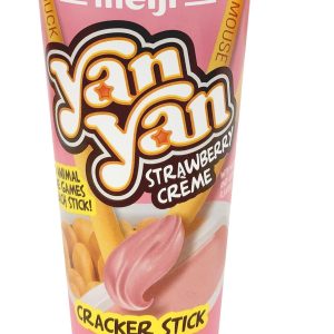 Meiji Yan Yan Dipping Sticks Strawberry Crème 10 Count 2 Ounce Display Tray