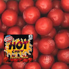 Concord Hot Chew Cinnamon Gumballs 1 Inch 5.30 Pound Bag Bulk