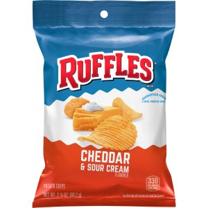 Lays Ruffles Ridged Cheddar Sour Cream Chips 2.125oz 24 ct XVL