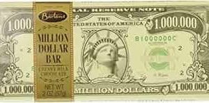 Bartons Million Dollar Chocolate Bar 12 Count 2 Ounce Tray