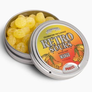 Retro Sours Mango 8 Ct 60 Gram Tins Tray